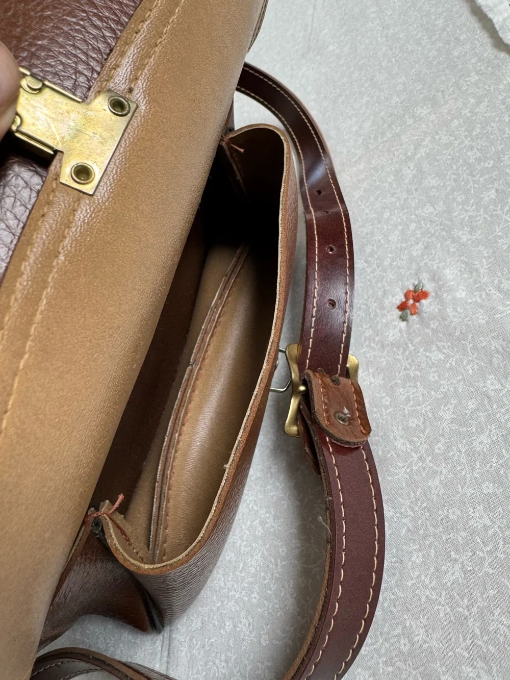 Mid-century Vintage Brown Camera Utility Hard Case